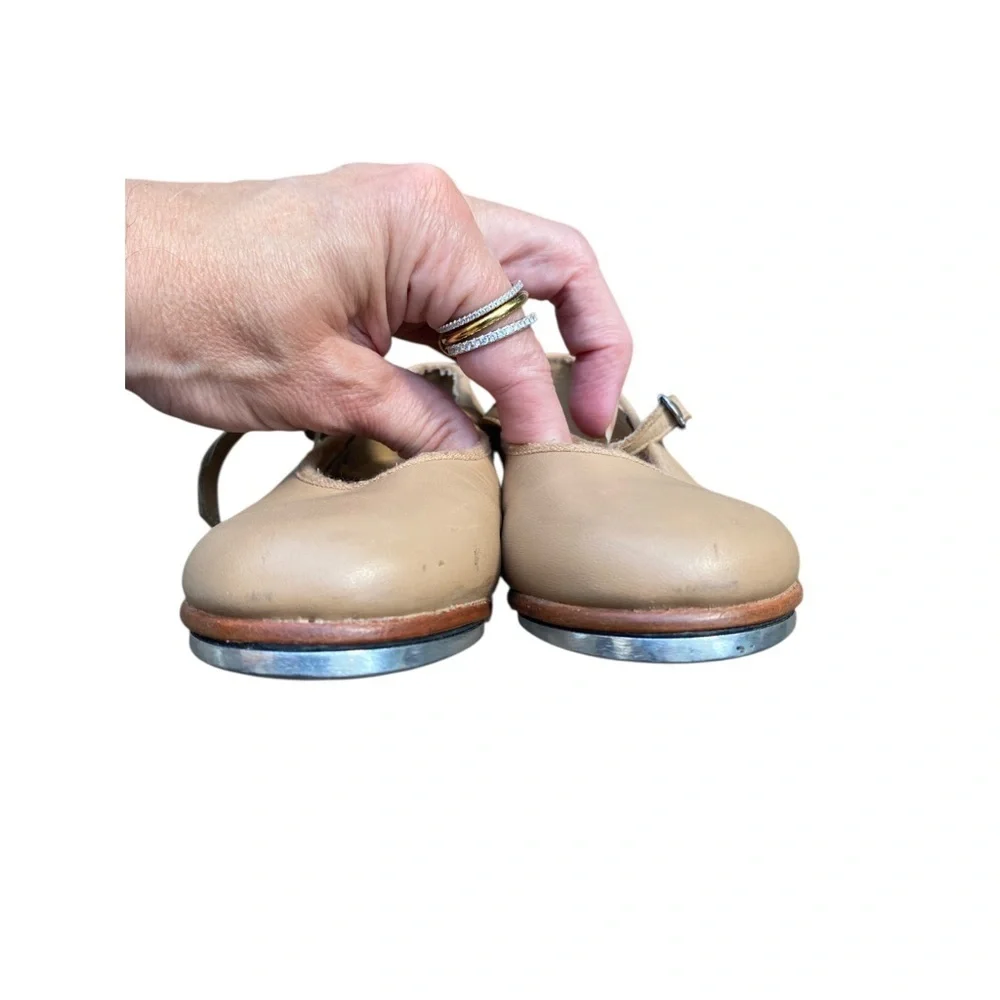 Bloch Kids Tan Tap Shoes size 10.5